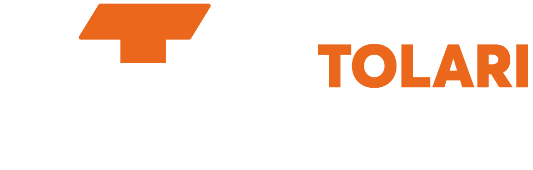 Logo GTOLARI HORIZONTAL BRANCA COM LARANJA - AJUSTADA